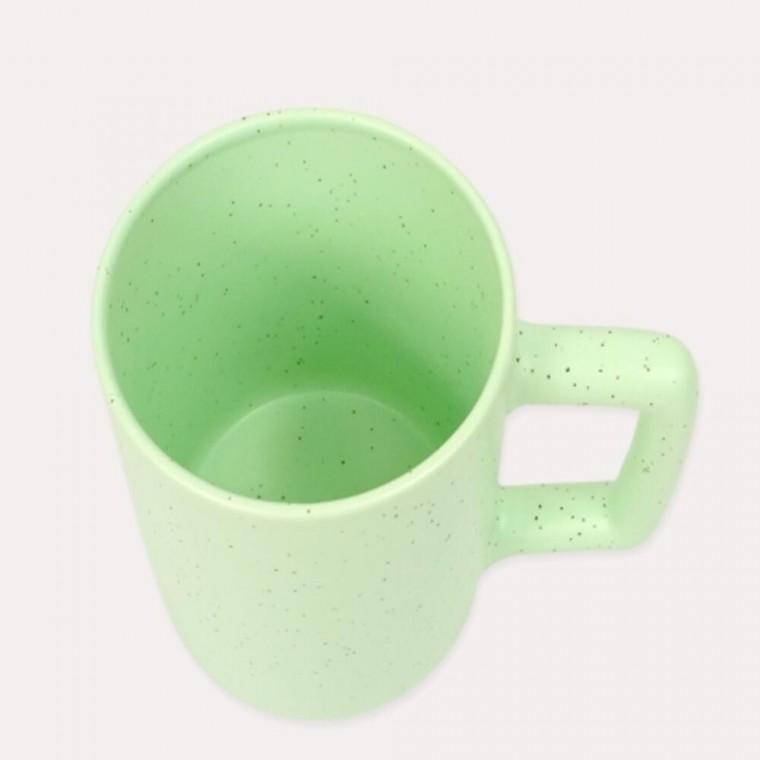 도자기컵 350ml 오트밀그린 카페라떼잔 도자기머그잔 카페커피잔