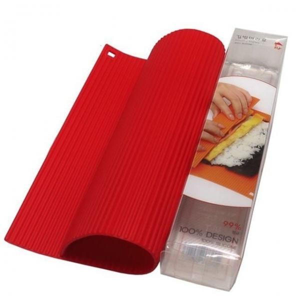 속대 리빙업 김밥발 김발 김밥말이 실리콘 레드