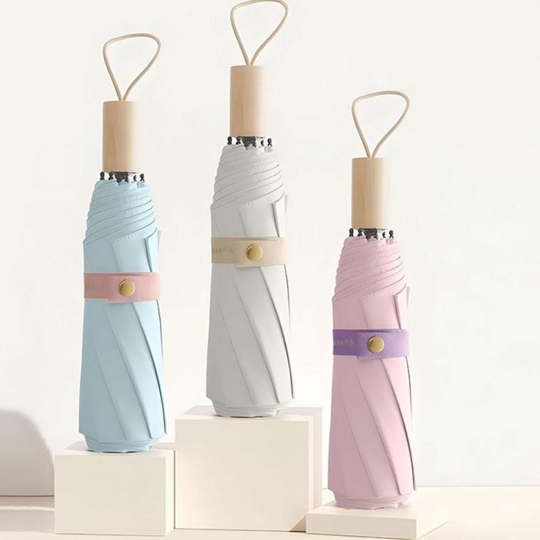 아놀드파마 파스텔 모던한 3단 수동 자외선차단 우산 우양산