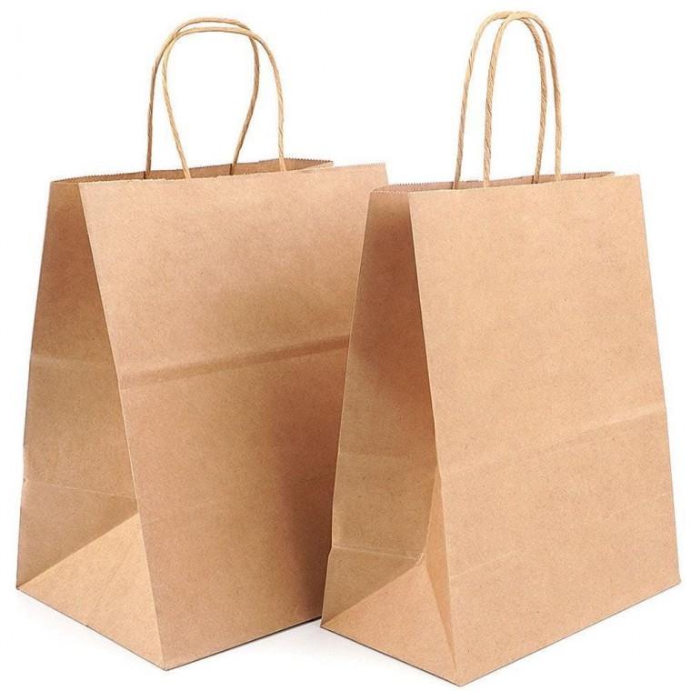 크라프트 무지 깔끔한 종이 쇼핑백 X10개 종이백 선물백
