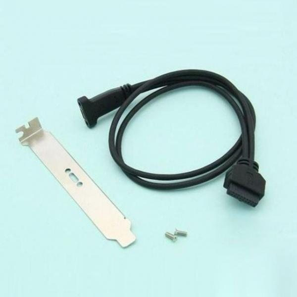 연장 20핀 C타입 USB 3.0 브라켓 50Cm 케이블 포트