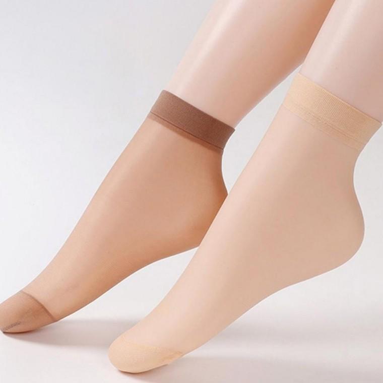 우먼즈 이중 마감 깔끔핏 흘러내림 방지 뛰어난 통기성 일상룩 발목 스타킹