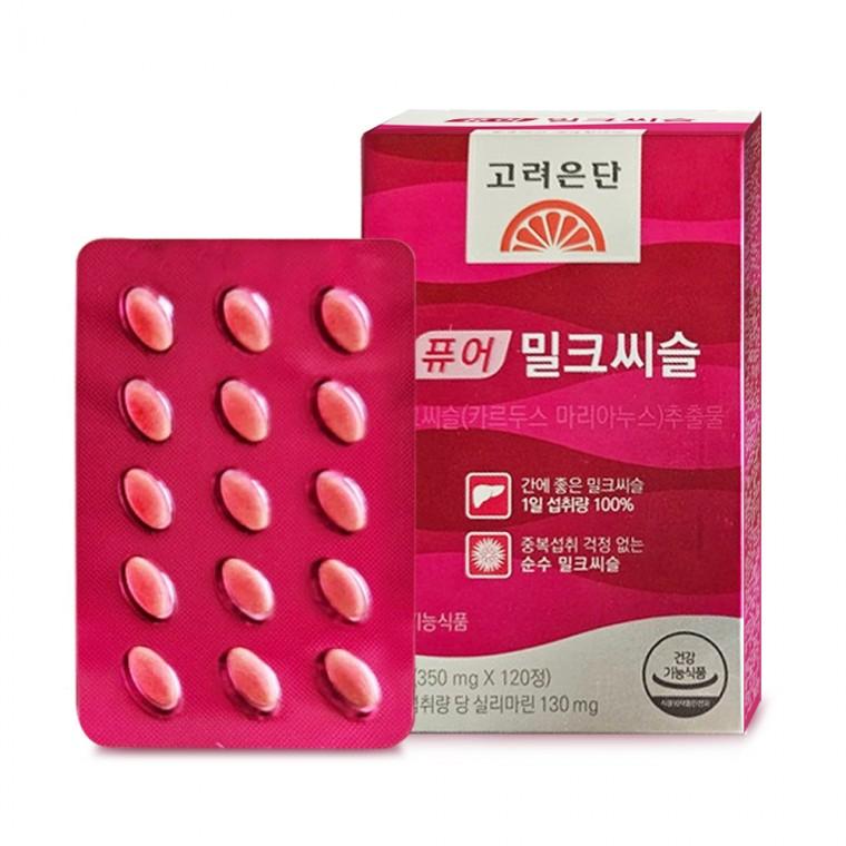 고려은단 퓨어 밀크씨슬 120정 1개 4개월분