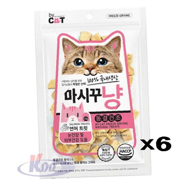 마시꾸냥 균형있는 동결건조 트릿간식 연어 23g X6 눈 피부건강