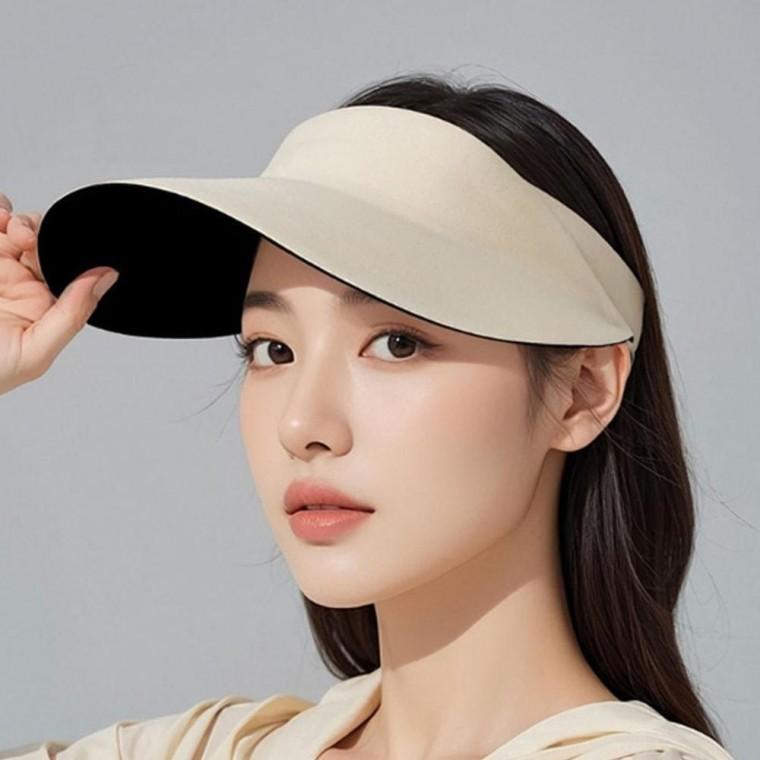 남녀 편안한 라이트한 아웃도어 오픈형 선캡 1P 햇빛 가림 폴딩 보관 모자
