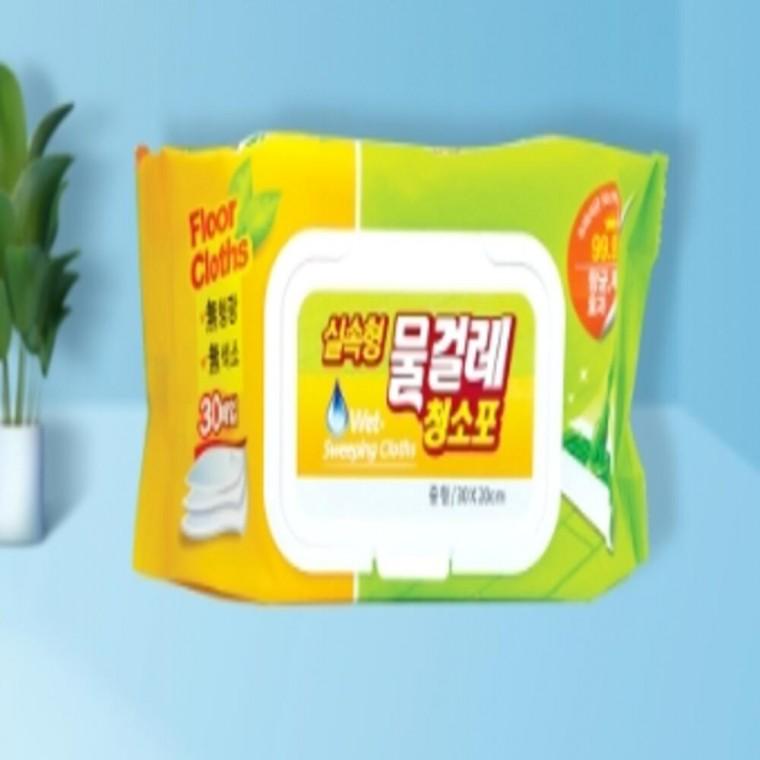 물걸레 청소포 30매 중형 30x20cm 물청소포 청소용물티슈 청소물티슈