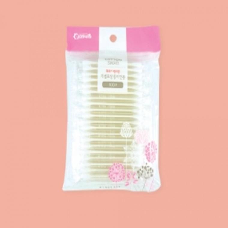 종이면봉 100P 5개 개별포장 화장용면봉 귀청소면봉