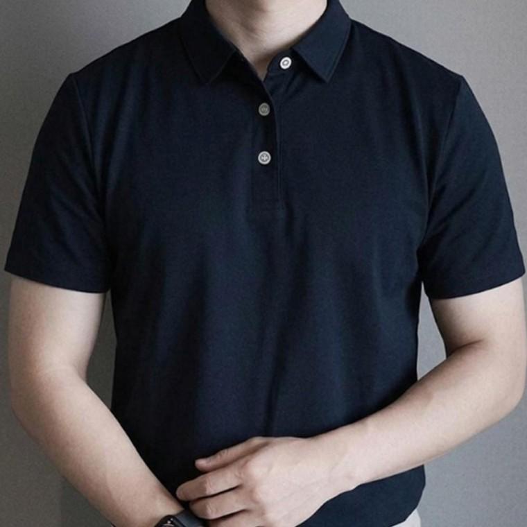 남성 라이트한 감각적인 카라 반팔티 1P 여름 깔끔한 출근 티셔츠 데일리
