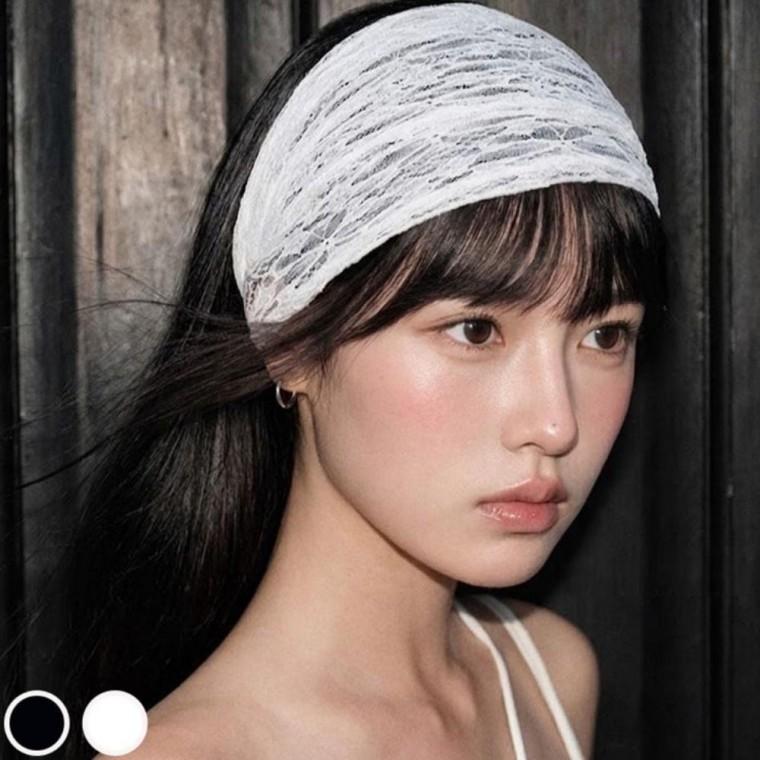우먼즈 감각핏 레이스 기분좋은 밴딩 와이드 데일리 스타일 캐주얼