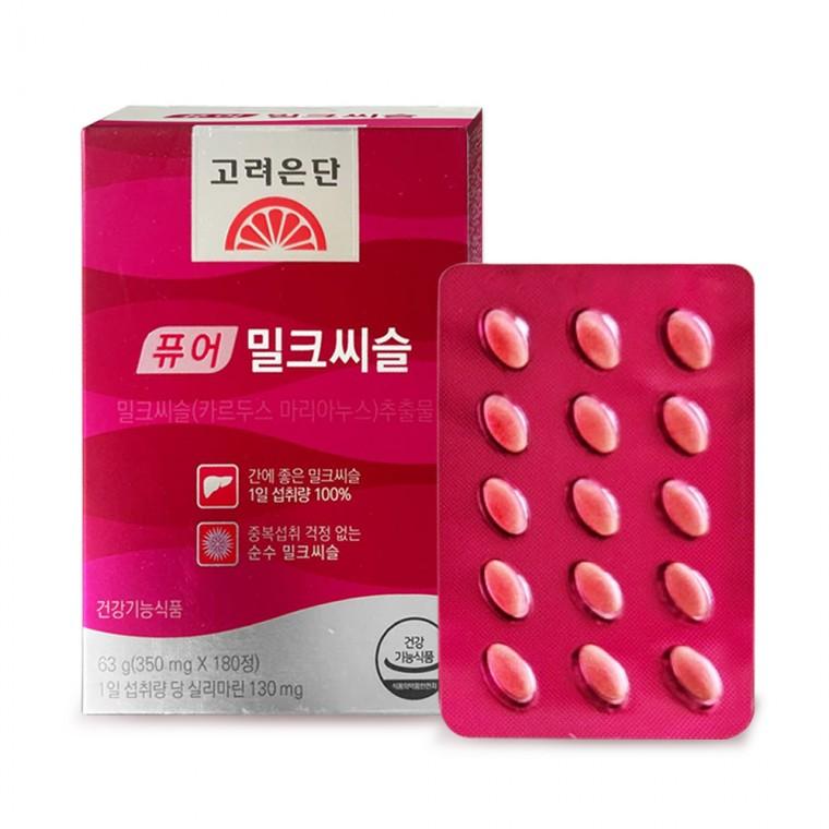 고려은단 퓨어 밀크씨슬 180정X1개 6개월분