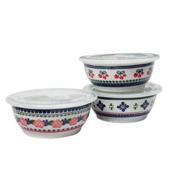 3P 용기 찬기 뚜껑 보관통 밀폐 냉장고 16cm 반찬통