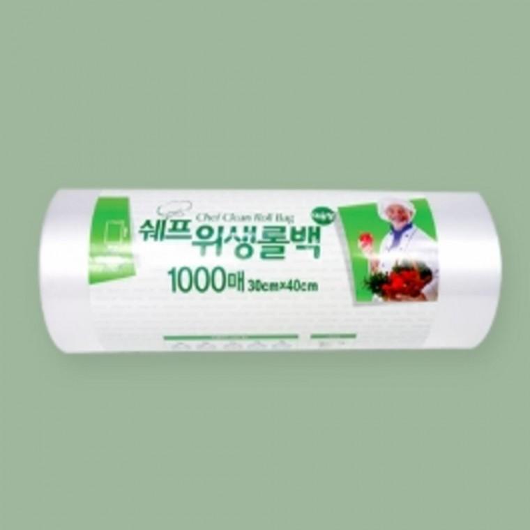 대용량 위생롤백 1000매 중형 30x40cm 대용량비닐 비닐롤백 비닐포장봉투