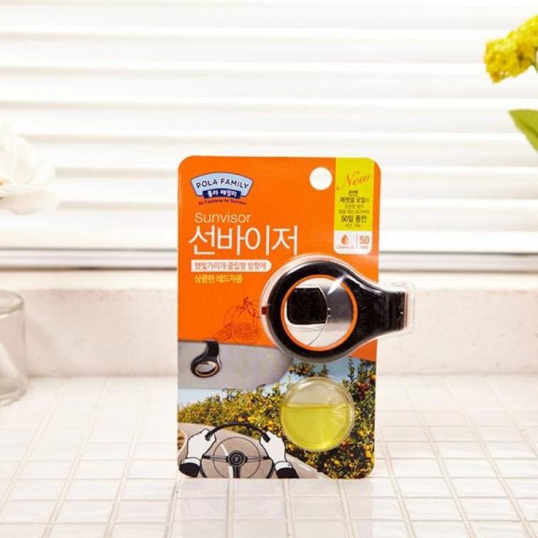 불스원 선바이저 클립형 방향제 레드자몽