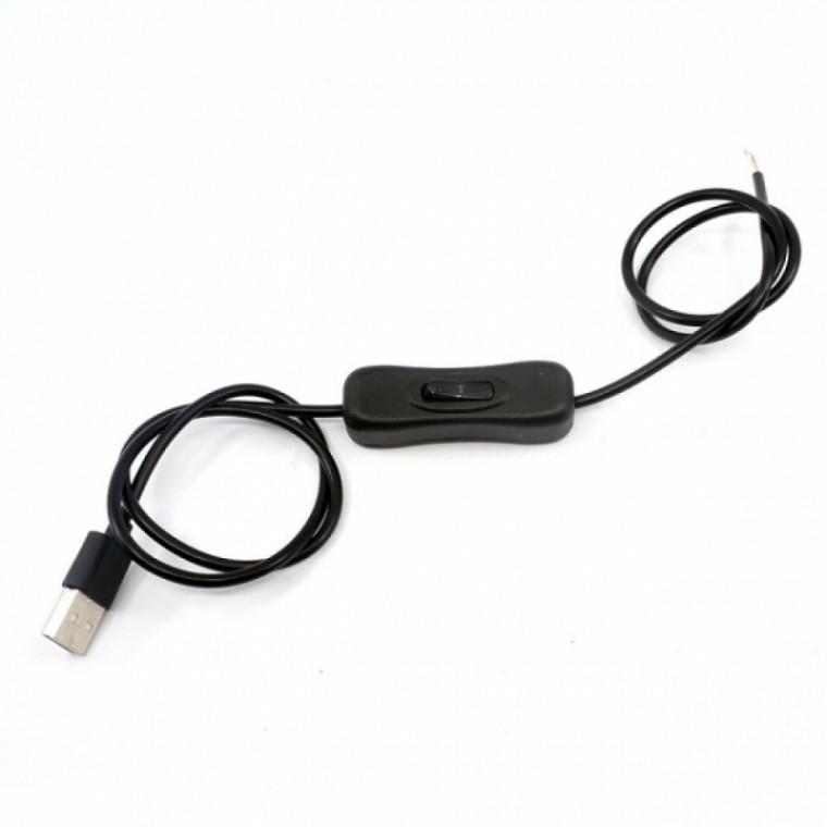 USB 스위치 연장선 90cm(5V LED바 연결용)