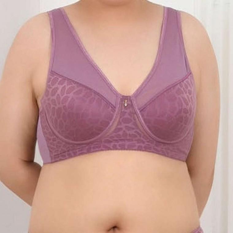 B컵 호피 메쉬 브라 가슴처짐브라 여성언더웨어 면브래지어