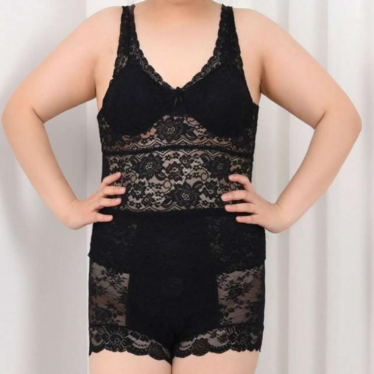빅사이즈 몰드 브라런닝 캡내장런닝 여성데일리이너 레이스이너