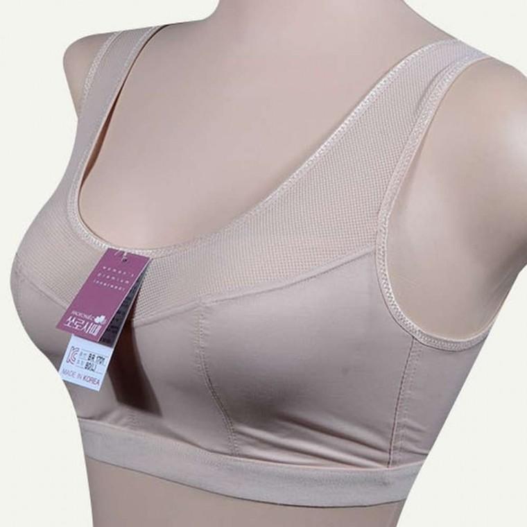 망사 노와이어 후크브라 40대여성속옷 브래지어 40대속옷