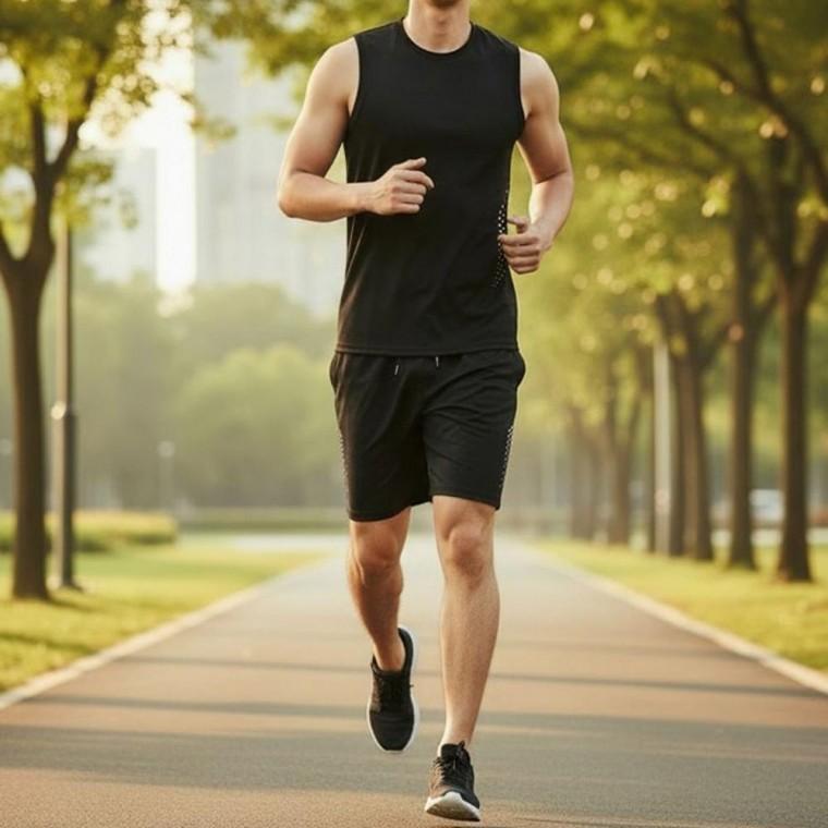 맨즈 썸머 데일리 쿨매쉬 기능성 액티브웨어 데일리 캐주얼 상하 세트