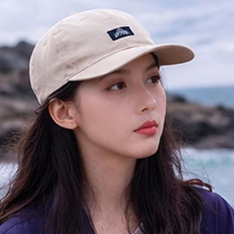 남녀 귀여운 캐주얼한 와펜 패치 야구 모자 1P 라이트한 아웃도어 볼캡 커플