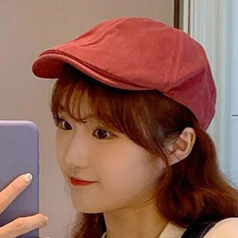남녀 빈티지 깔끔한 패치 데일리 신사 모자 1P 헌팅캡 베레모 베이직 스타일