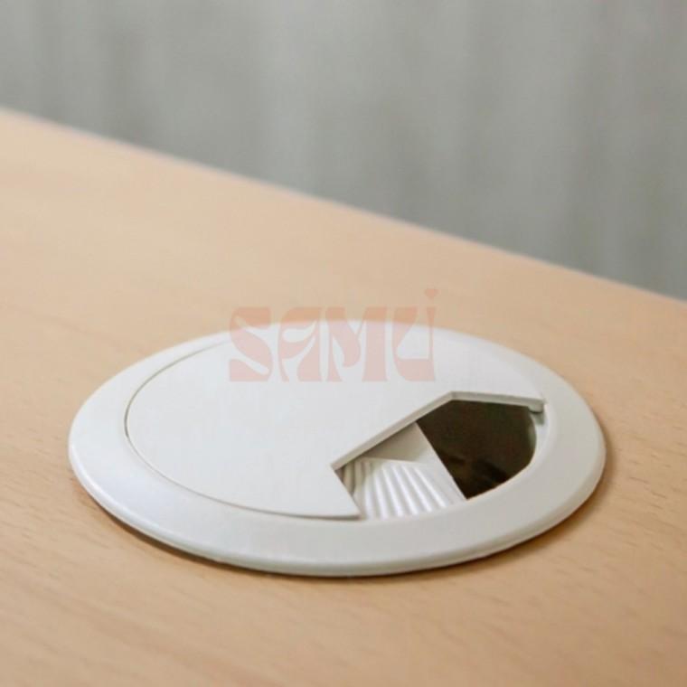 책상홀캡 50mm 그레이 책상전선정리 케이블고정