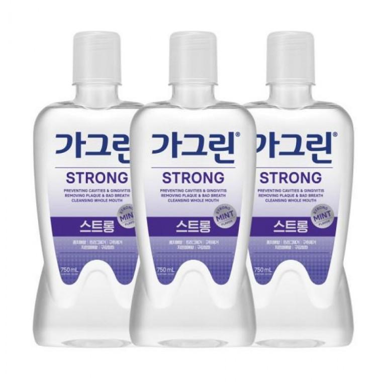 가그린 스트롱 구강청결제 750ml x 3개+100ml