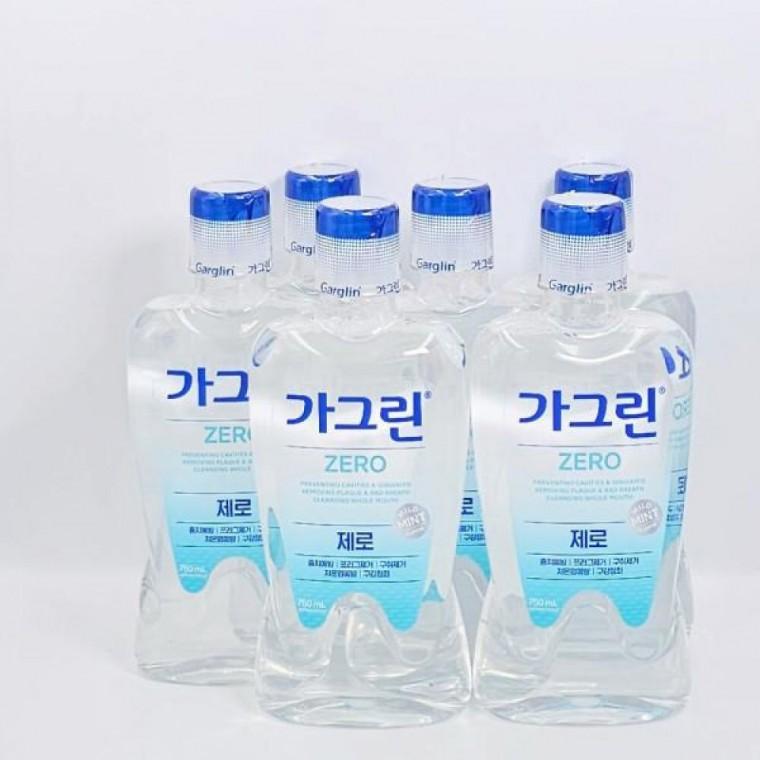 가그린 제로 구강청결제 750ml x 6개+100ml