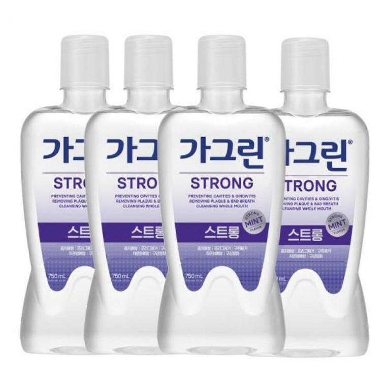 가그린 스트롱 구강청결제 750ml x 4개+100ml