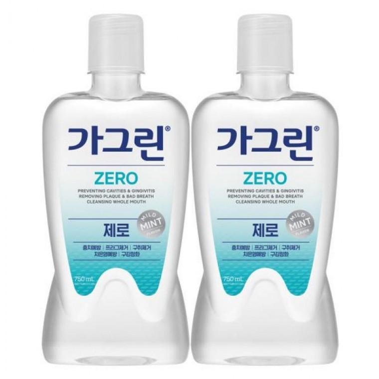 가그린 제로 구강청결제 750ml x2개