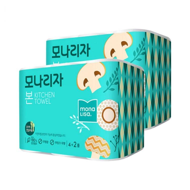 모나리자 본 키친타올 116매 (4+2)롤x2팩