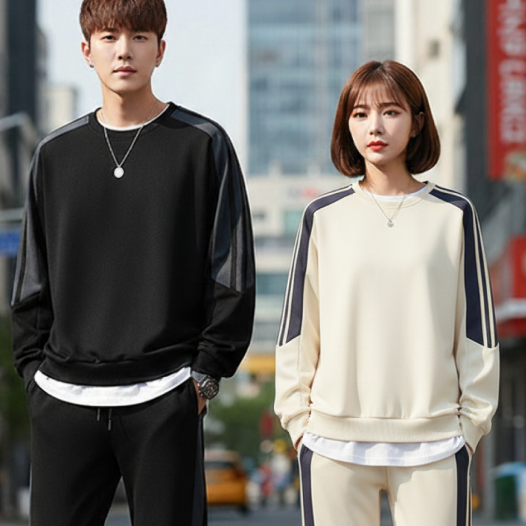 남녀공용 봄 가을 트레이닝복세트 맨투맨 조거 팬츠 셋업 체육복 런닝복