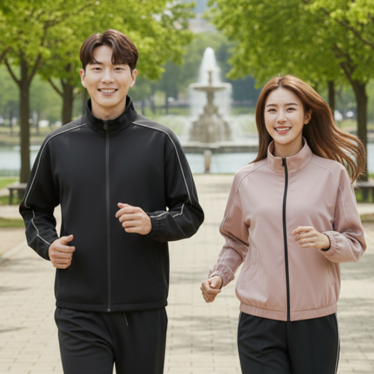 남녀공용 바람막이 아노락 세트 트레이닝셋업 운동복 러닝복 바지