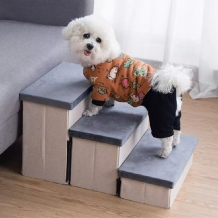 강아지 계단 쇼파계단 침대계단 무릎관절 수납형 펫 슬라이드 PE