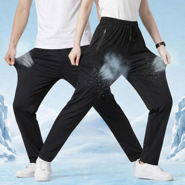 냉감팬츠 남자 여자 밴딩 여성 바지 스판 쿨
