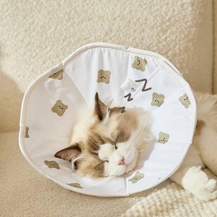 강아지 방수 넥카라 고양이 상처보호 깔대기 목보호대 보호넥