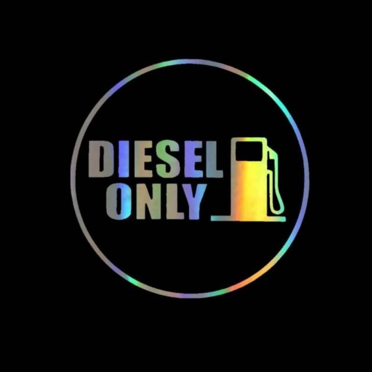 2p 주유구스티커 경유 DIESEL 혼유 방지 디젤 스티커