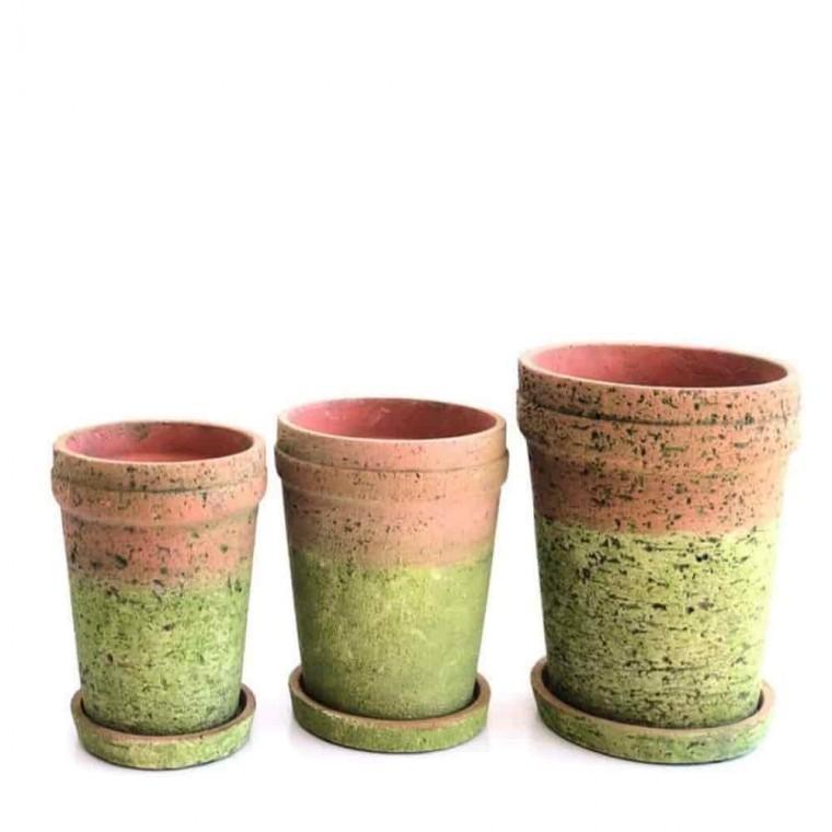 이끼장식 빈티지화분 예쁜화분 이끼 시멘트 화분 16x18 중