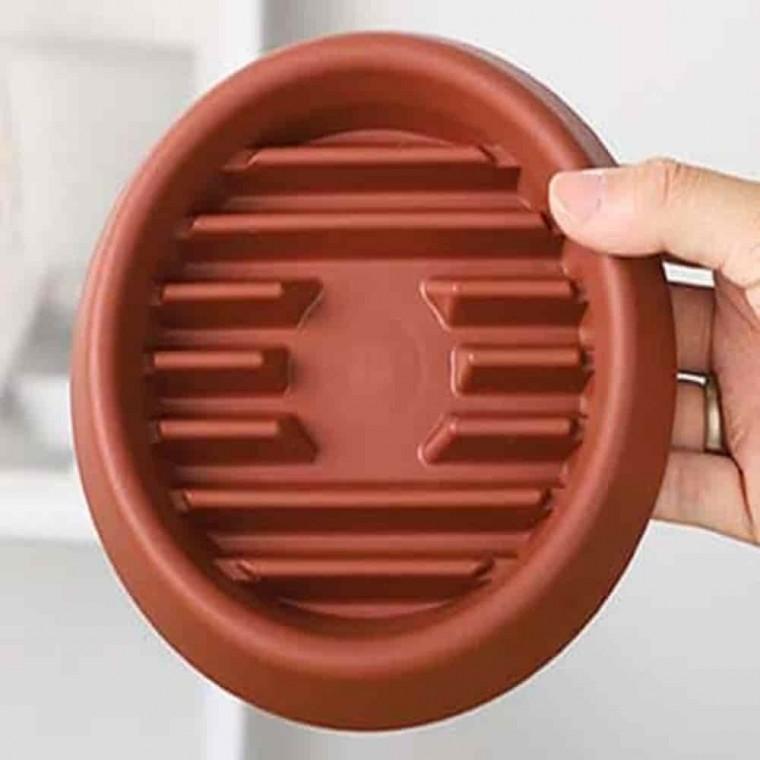 화분물받이 과습방지화분받침 화분받침원형컬러 과습방지 화분받침 9cm 브라운