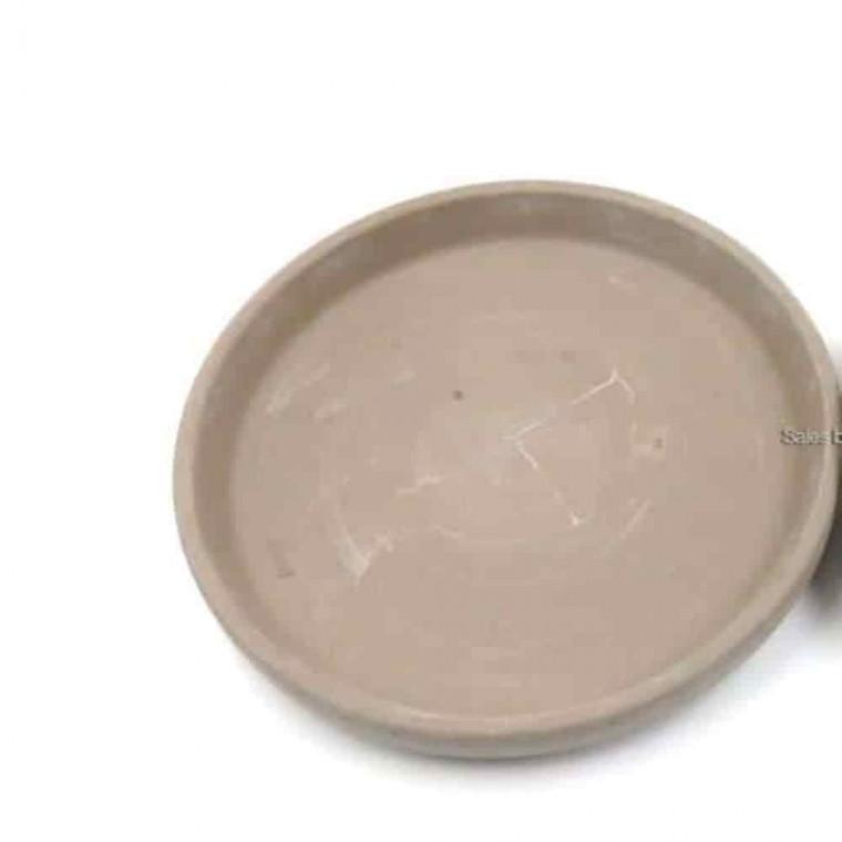 화분물받침 거실인테리어화분받침대 원형화분받침대 토분받침 그레이 내경13cm