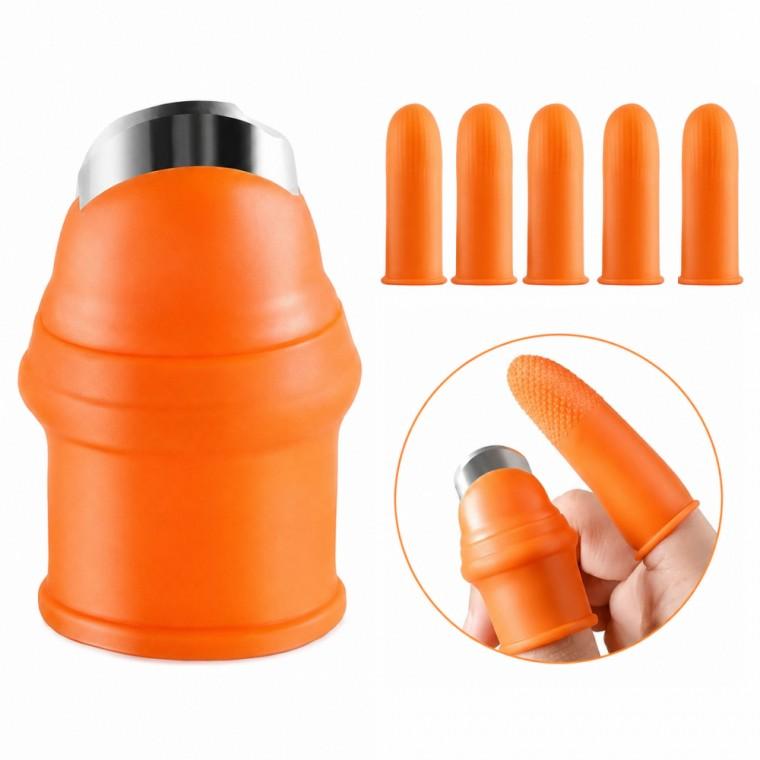 엄지칼 골무세트 손가락칼 작물따기 고추따기칼 소형 남성용 여성용