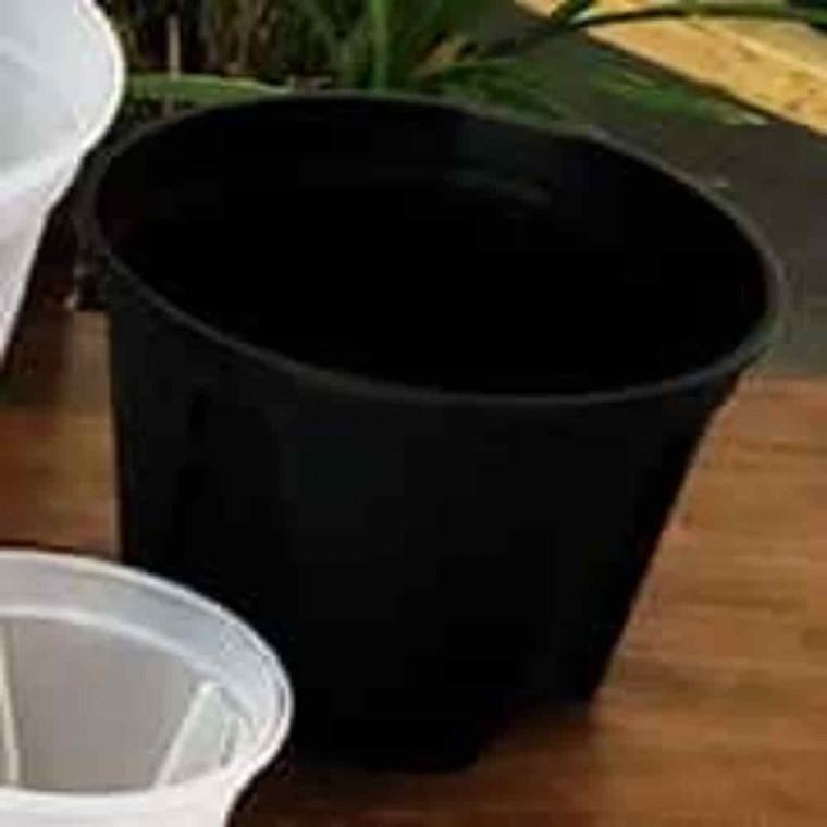 모종포트 묘목화분 분재화분 삽목 슬릿화분 블랙 18cm