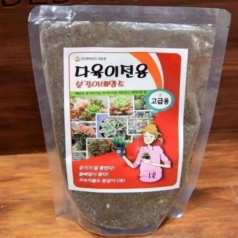 분갈이화분흙 가정용화분분갈이흙 원예용상토 분갈이흙 다육이용 1L