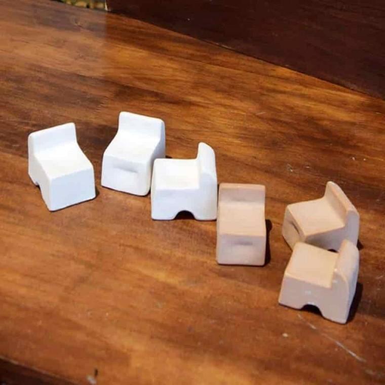 화분정리대 화분거치대 원형화분받침 토분받침 블럭 4.5x3x3.5 3p