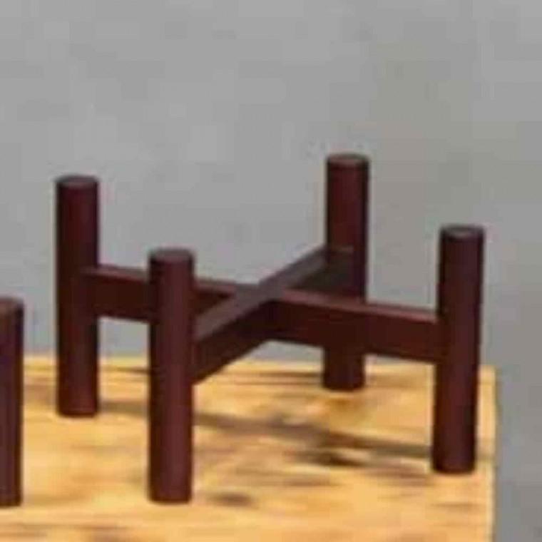 화분우드스탠드 화분거치대 화분선반대 화분받침대 우드 S2호 200mm