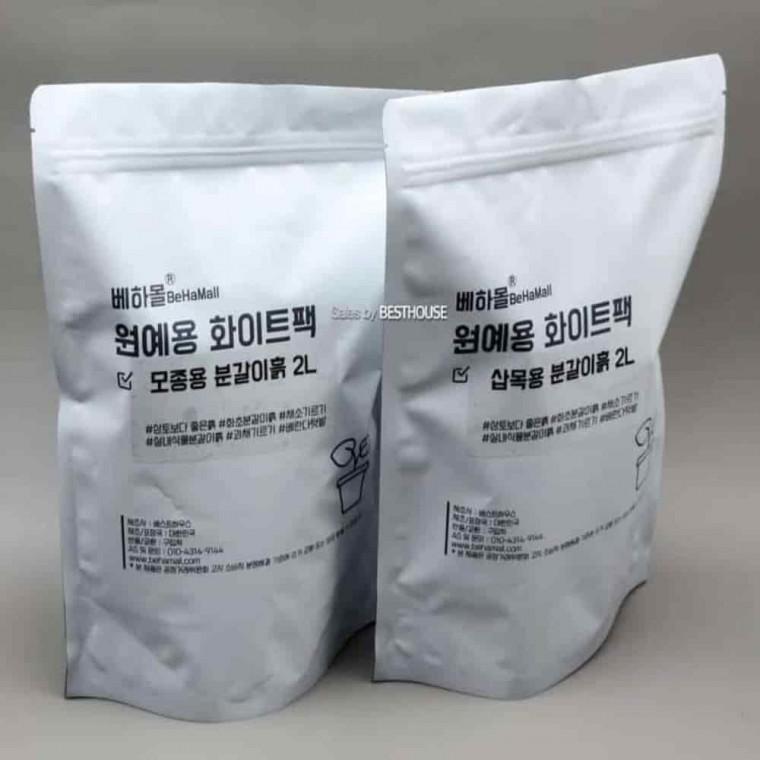 코코피트분갈이흙 화분흙 분갈이용흙 분갈이흙 화이트팩 2L