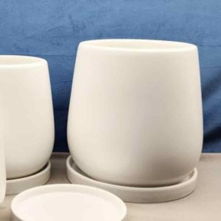 실내화분 도기화분소형 탁상용화분 도기 화분 18x21