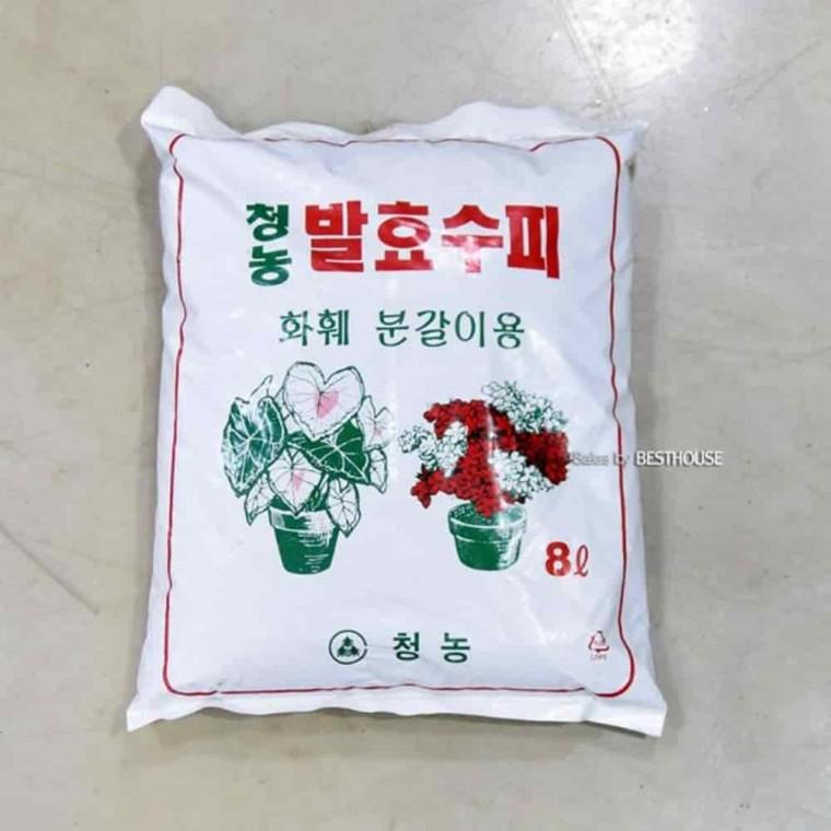 식물분갈이흙 실내가드닝 화분분갈이흙 발효수피 8L 화훼용
