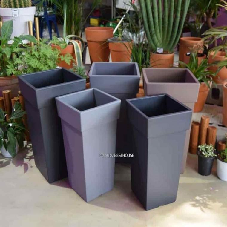 가정집화분 사각롱화분 야외대형화분 플라스틱 화분 사각 30x30x55