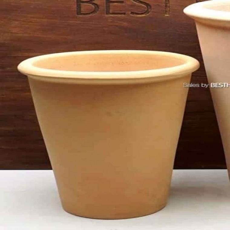 화훼농원 토분화분 실내정원 토분 꼬깔 살구색 D16x20