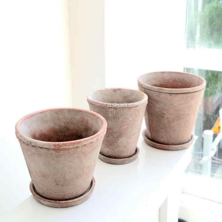화분인테리어 화분분갈이 원형화분 시멘트 화분 20x19 표준 대